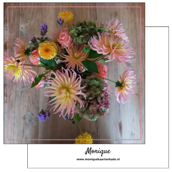 Wenskaart |  Boeket bloemen